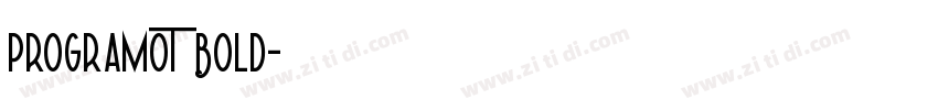 ProgramoT Bold字体转换